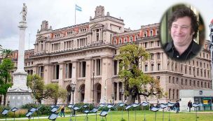 Palacio de Tribunales con Javier Milei
