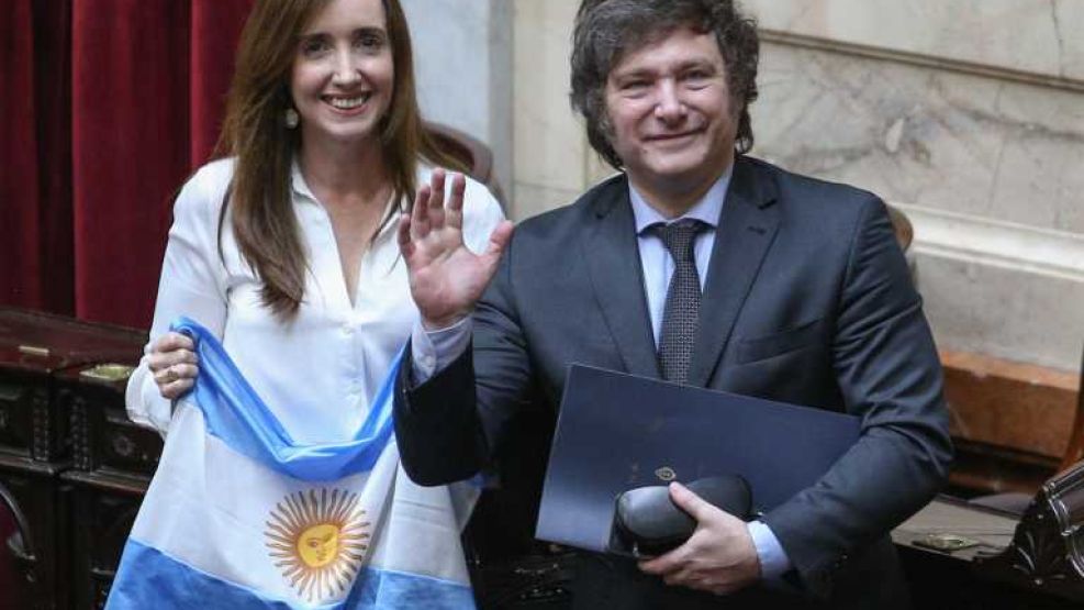 La fórmula presidencial electa de Javier Milei y Victoria Villarruel 