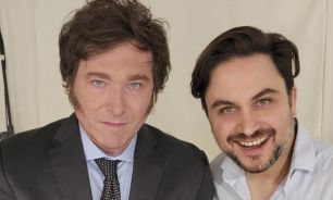 Milei y Marra en campaña. El legislador no tendrá, por ahora, lugar en el gobierno libertario.