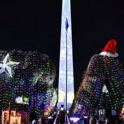 Obelisco navideño | Foto:CEDOC