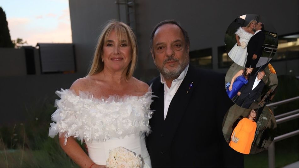 Las mejores fotos de la boda de Baby Etchecopar con Silvina Cupeiro