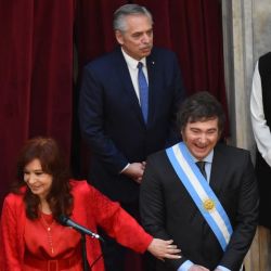 Asunción de Javier Milei como presidente de Argentina. | Foto:Pablo Cuarterolo, Federico De Bartolo, Ernesto Pagés y Sergio Piemonte.