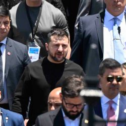 Asunción de Javier Milei como presidente de Argentina. | Foto:LUIS ROBAYO / AFP