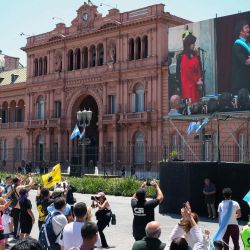 Asunción de Javier Milei como presidente de Argentina. | Foto:LUIS ROBAYO / AFP