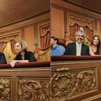Fernando de Andreis, Inés Weinberg de Roca, Zulemita Menem y Adrián Menem