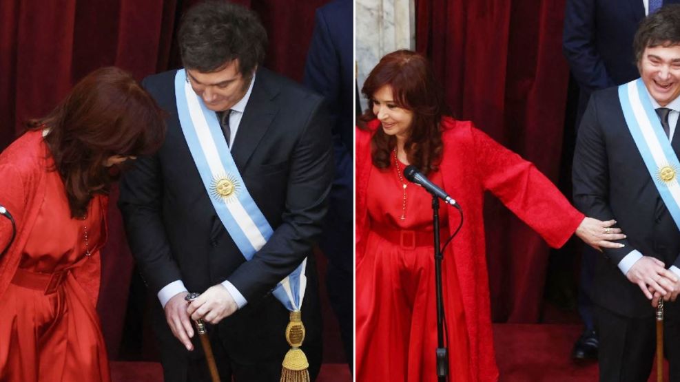 Cristina Kirchner y Javier Milei