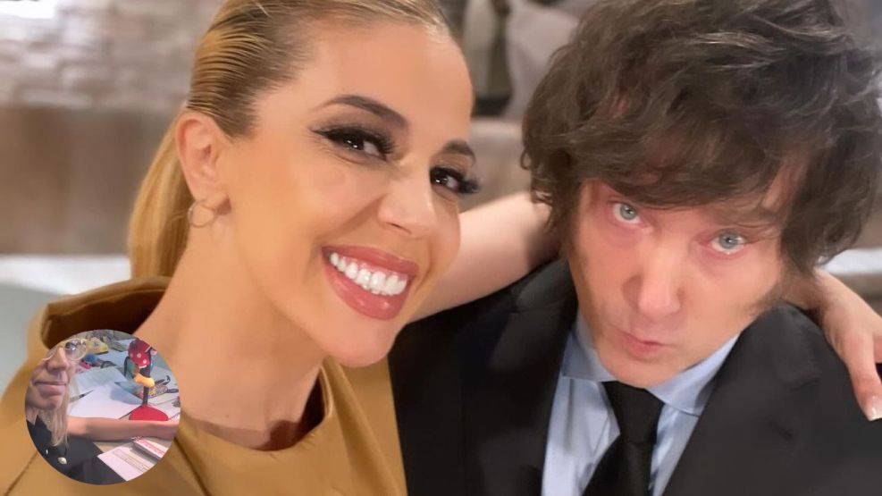 Virginia Gallardo y Javier Milei