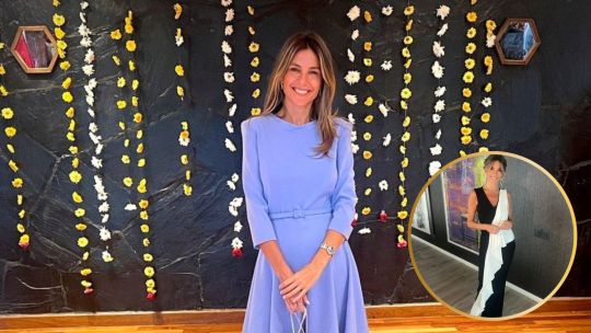 María Belén Ludueña apostó a la moda circular con un vestido Carolina Herrera para la gala presidencial en el Teatro Colón