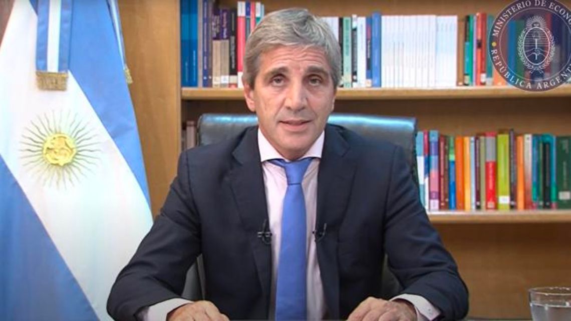 Economy Minister Luis Caputo announces the first measures by the Javier Milei administration.