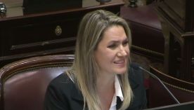 Carolina Losada chicaneó al bloque K en el Senado: “Chicos, sorry, se fueron”
