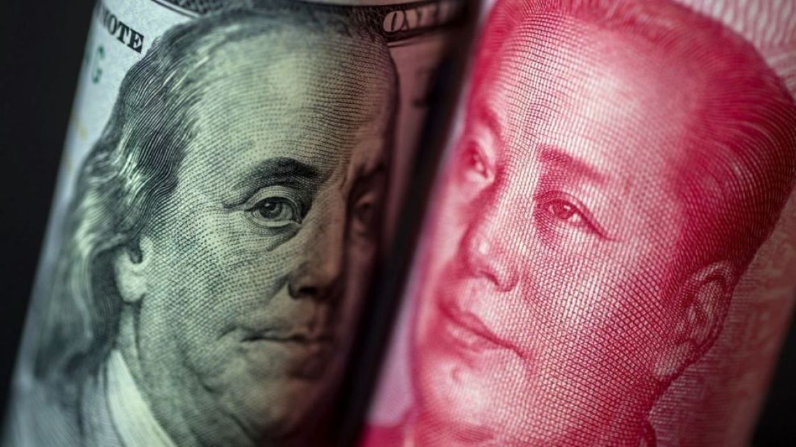 Dollars vs yuan.