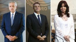 Alberto Fernandez, Sergio Massa y Cristina Kirchner
