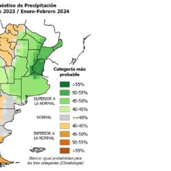Las lluvias que se esperan para toda la Argentina durante este verano.