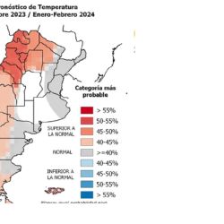 Mapa de las temperaturas para el verano 2023/2024, región por región.