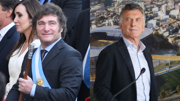 Milei dijo presente en las elecciones en Boca y votó por Mauricio Macri.