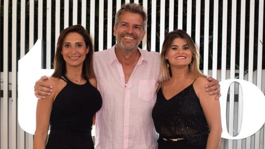 Carolina Delsur, Patricio Giménez y Graciana Font.