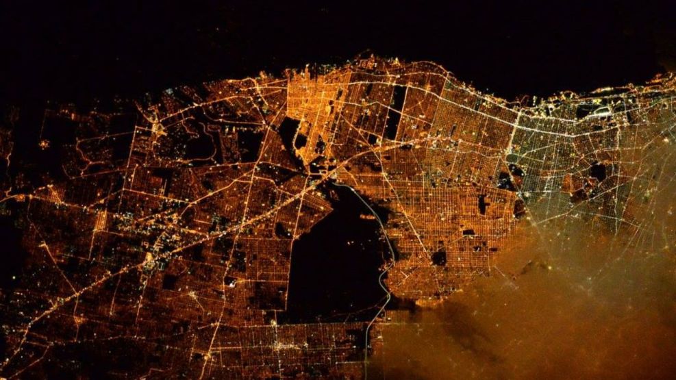 Vista satelital de Buenos Aires