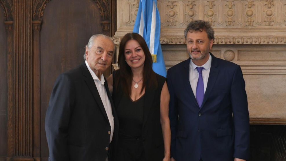 Armando Cavalieri, Sandra Pettovello y Omar Yasin