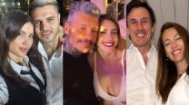 Wanda Nara y Mauro Icardi, Marcelo Tinelli y Milett Figueroa y Pampita y Roberto García Moritán