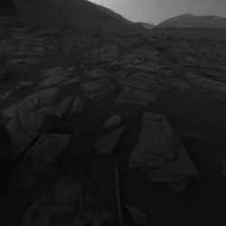 Imágenes del ocaso de la tarde en Marte.