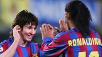 Lionel Messi Ronaldinho Barcelona 