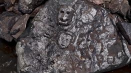 Yacimiento arqueológico en el lecho del Río Negro Amazonas