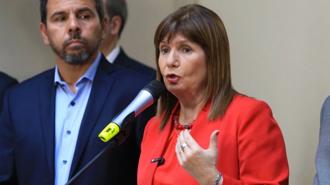 Security Minister Patricia Bullrich.