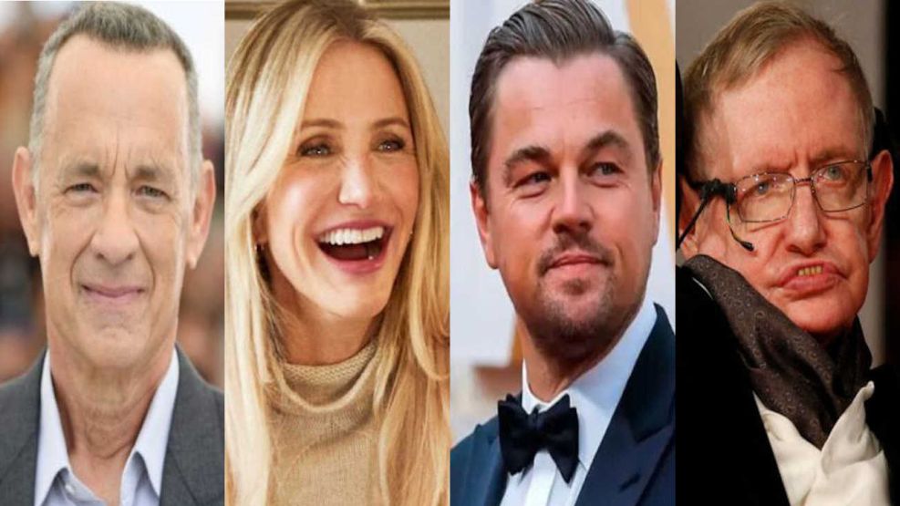 Tom Hanks, Cameron Diaz, Leonardo DiCaprio y Stephen Hawking 20240104