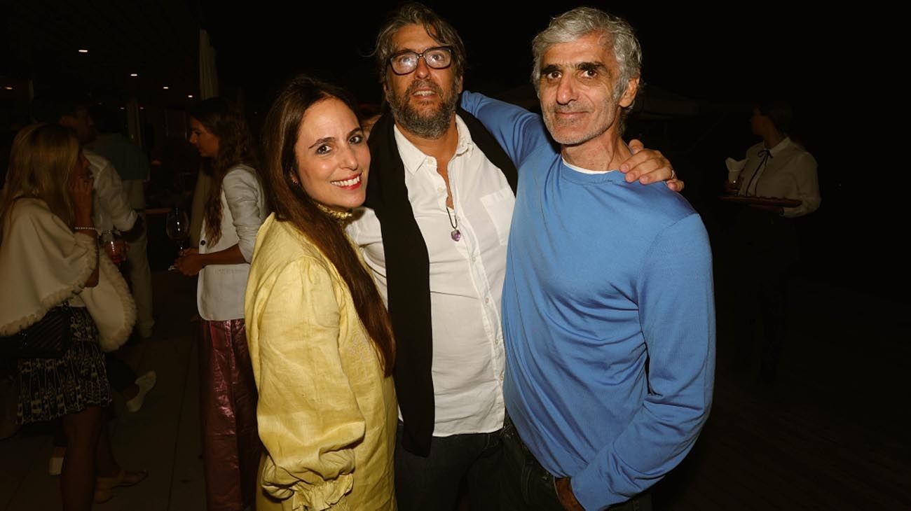 Lucila Sperber, Germán Geller y el financista Mariano Hillar.