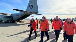 Javier Milei llegó a Base Marambio en la Antártida