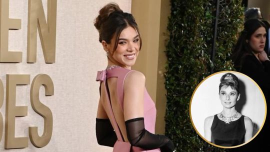 Golden Globes 2024: Hailee Steinfeld nos recuerda a Audrey Hepburn con un increíble diseño de Prada