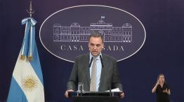 Conferencia de prensa del Vocero presidencial Manuel Adorni