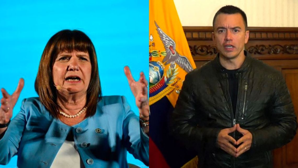 Patricia Bullrich assured that the Government is willing to send security forces to Ecuador: “This is a continental issue”