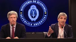 Luis Caputo, y el presidente del Banco Central, Santiago Bausili 20240110