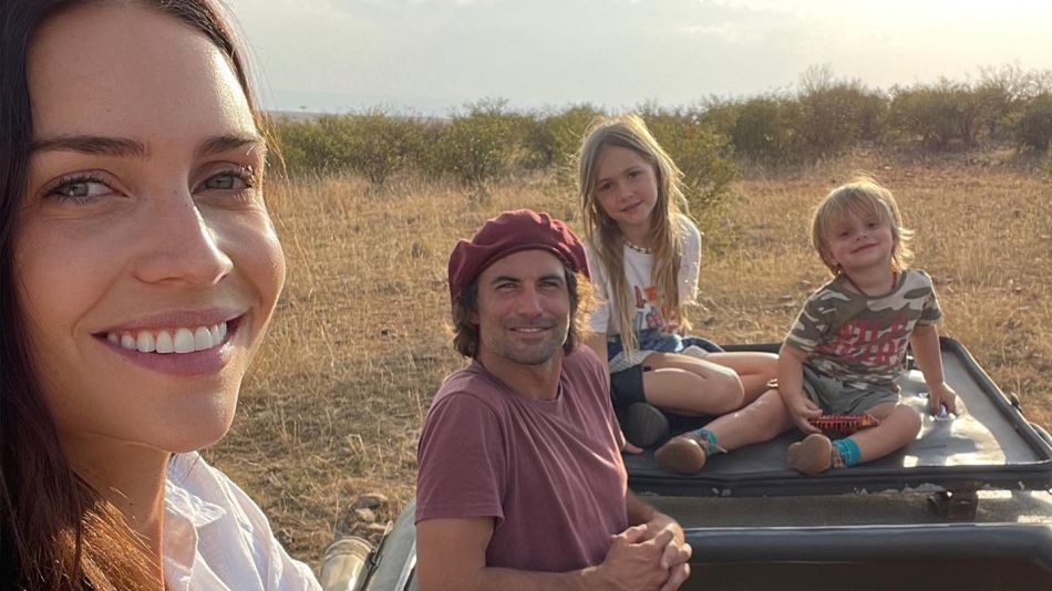 Zaira Nara y su familia de vacaciones en África