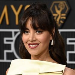 Emmy 2024: Aubrey Plaza y un vestido homenaje a la escena icónica de Sex and the City