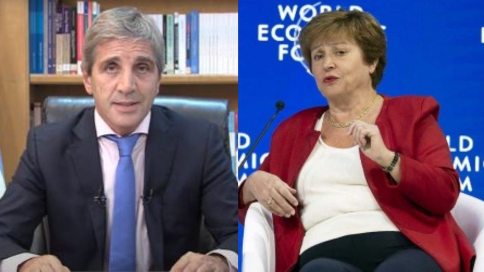 Cumbre en Davos: Luis Caputo se reúne con Kristalina Georgieva