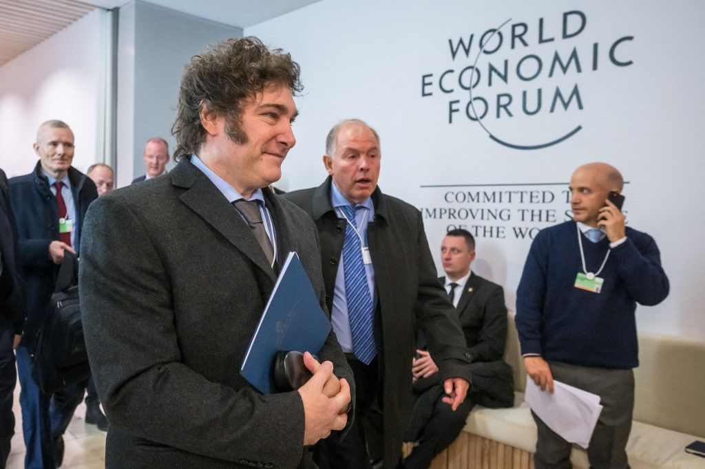 Javier Milei en Davos