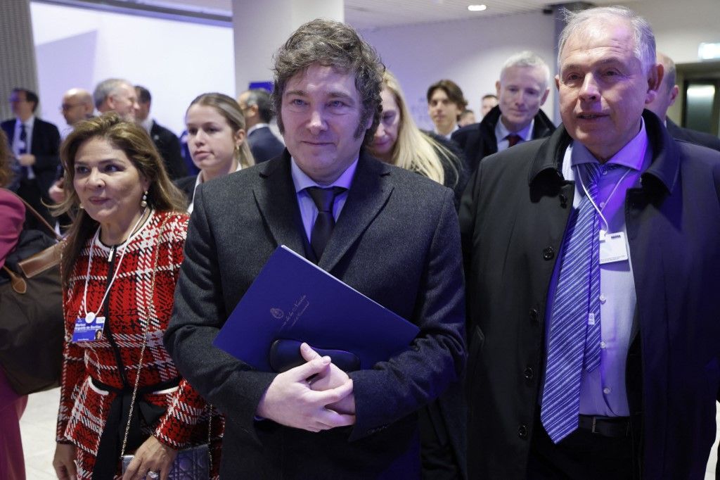 Javier Milei en Davos