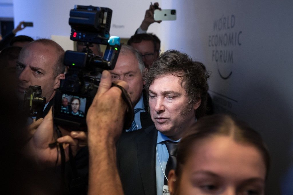 Javier Milei en Davos