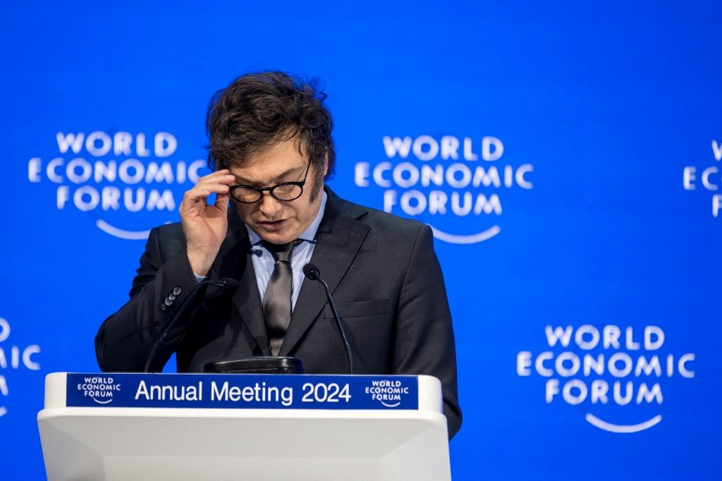 Javier Milei en Davos