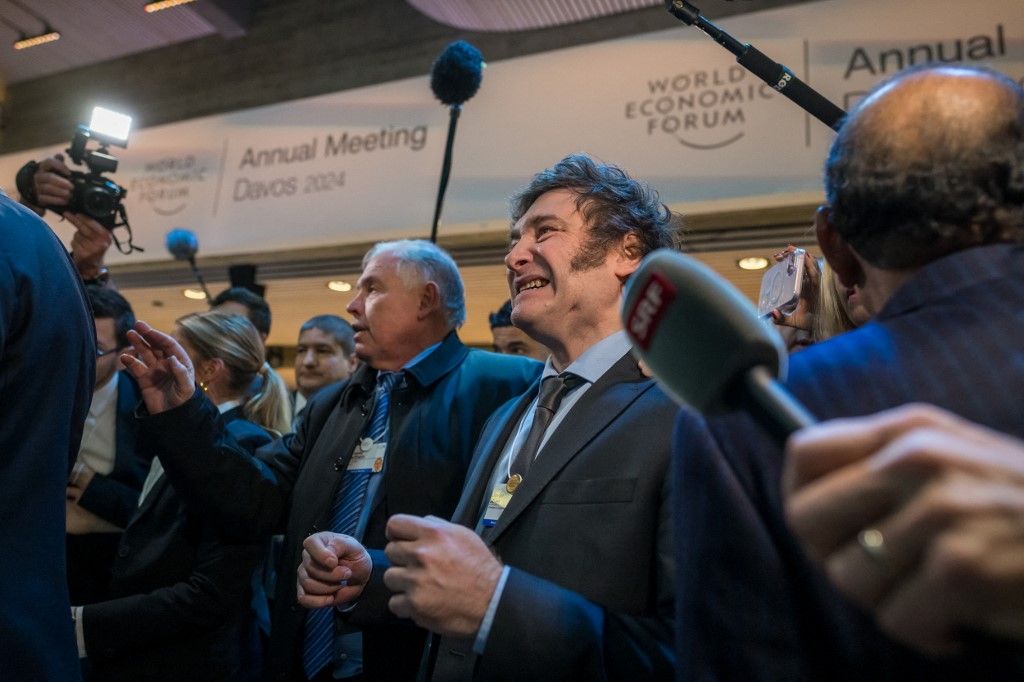 Javier Milei en Davos