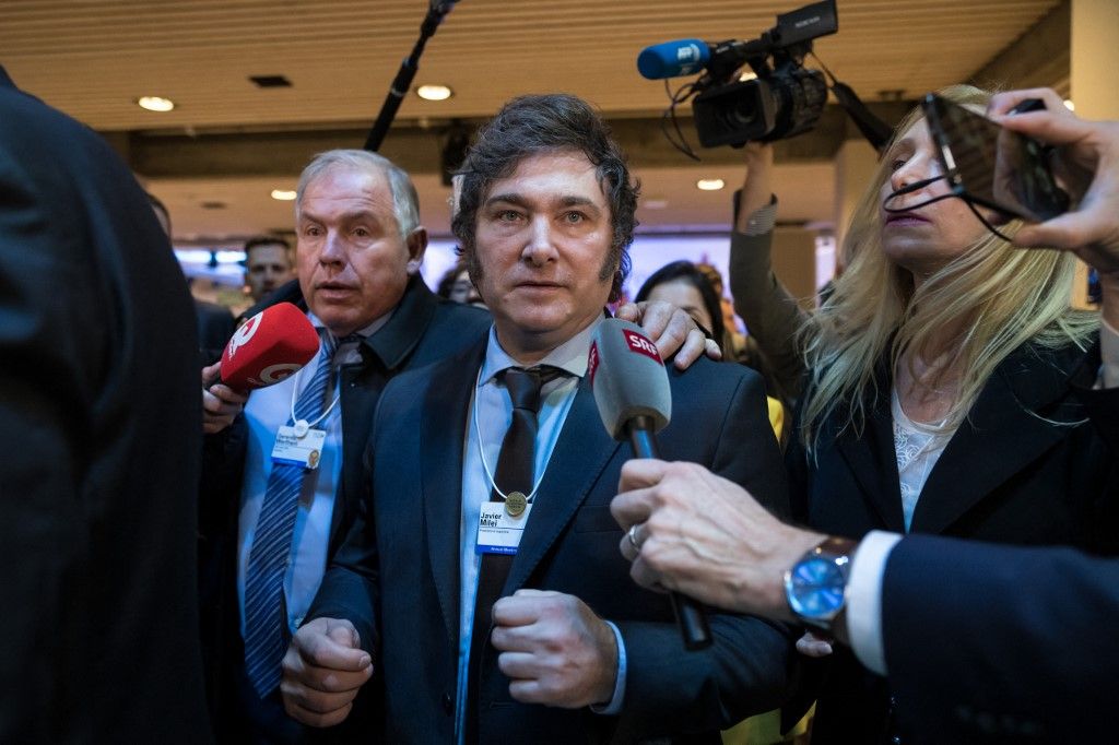 Javier Milei en Davos