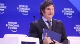 el presidente Javier Milei en el Foro Económico Mundial de Davos