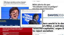 titulares de la prensa por el discurso de Milei en Davos