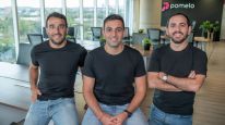 Hernan Corral, Gaston Irigoyen y Juan Fantoni, co-fundadores de Pomelo