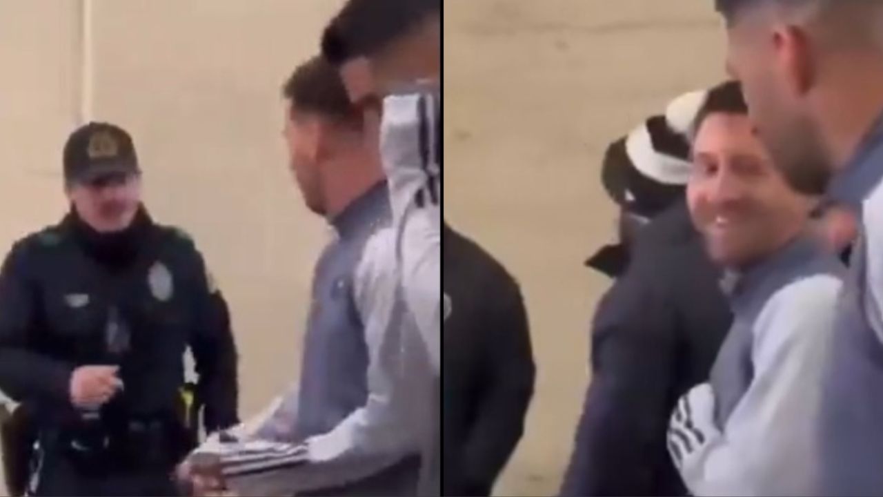 Rápido de reflejos: la reacción del guardaespaldas de Messi luego de que un  policía le haya pedido una foto | 442