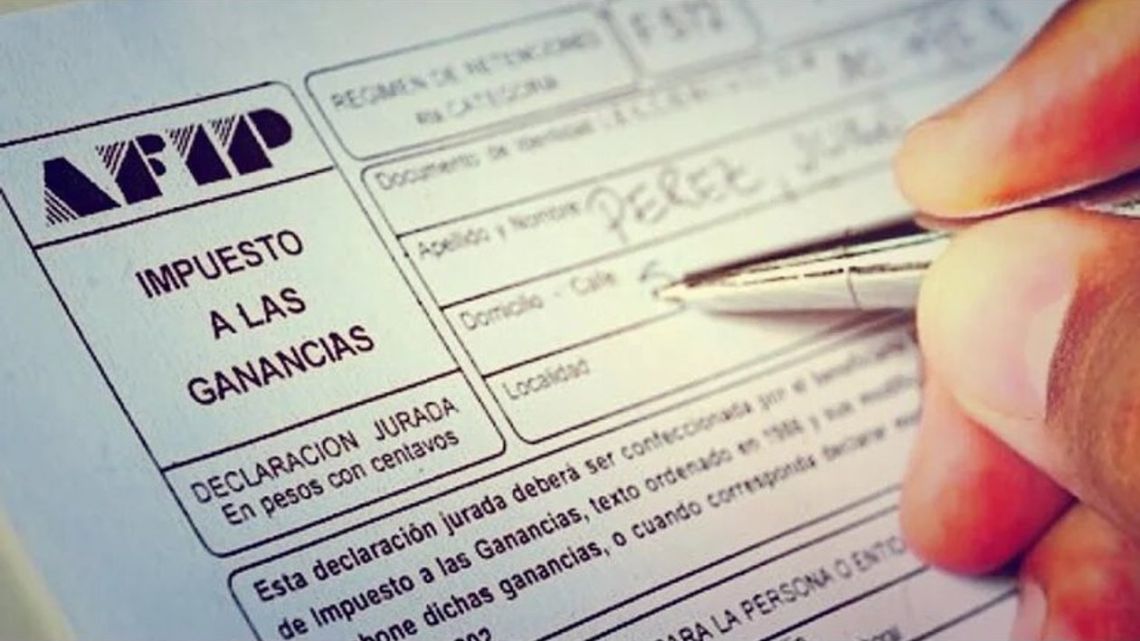 'Ganancias,' or income tax.