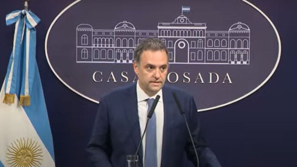 Presidential Spokesperson Manuel Adorni