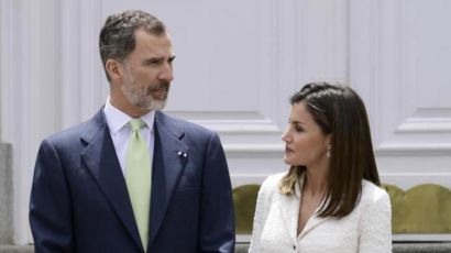 Letizia Ortiz y el rey Felipe VI de España